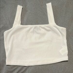 White Women's cropped Top